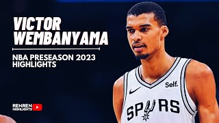 Victor Wembanyama NBA Preseason 2023 Highlights