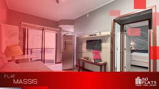 Consolação, São Paulo – Tour Virtual Flat Massis na Av. Paulista | 40m² com Varanda e Banheira