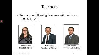 A Level Biology Taster Session