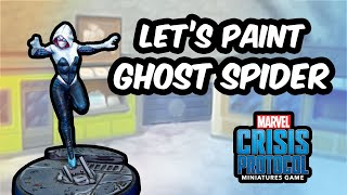 Let's Paint Ghost Spider - Marvel Crisis Protocol Painting Guide - Comic Style