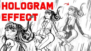 Hologram Effect for Manga with Clip Studio Paint