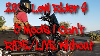 2020 Low Rider S Mods I Can't Live Without