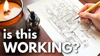 6 QUESTIONS to ask yourself BEFORE the end of 2024 // cozy ink drawing