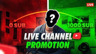 Live YouTube Channel Promotion | 1000 SUBSCRIBERS 2मिनट में  #live @TechySandeep2