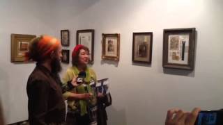 Helen A at ArtSpit vol 1 (my mum!)
