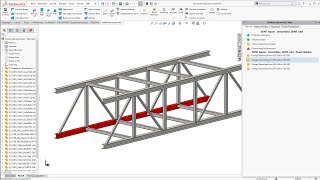 Structural Analysis - Using the bidirectional SDNF Interface of SolidSteel parametric for SOLIDWORKS