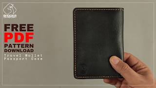 Making a Travel Wallet | Passport Case | Free PDF pattern [Leather Craft]