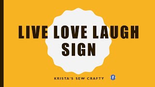 Live Love Laugh Sign #crafts #crafting #ropecraft
