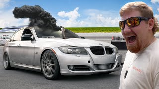 We Went Racing In The Cheap BIG TURBO BMW 335i