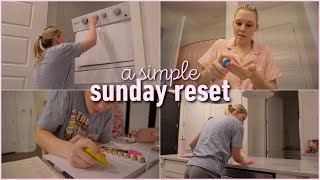 my simple sunday reset: non-school edition