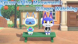 Spurrr of the Meowment Villager Watching | ACNH