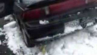how not to pull ur car outta the snow