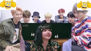 BTS REACTION TO BLACKPINK LISA CUTE MOMENT 💕💕