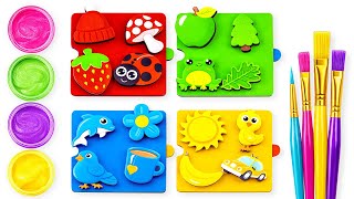 Learn Colors with Drawing 🌈 Animals, Fruits & Objects for Kids