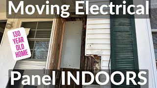Moving Electrical Panel Indoors - This Old Dean House