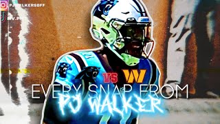 😈Every Snap From PJ Walker vs Washington😈 [Multiple Song Highlight Mix😤]