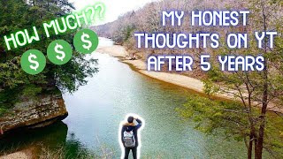 🧭 My 5 Year YouTube Journey | How much 💲 does a Casual Creator make?