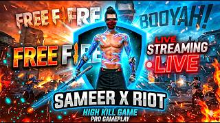 🔴[Live] 👑SAMEER IS BACk🙃Garena Free Fire !!|#freefire #riotff