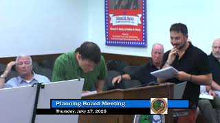 Planning Board Meeting 7-17-25