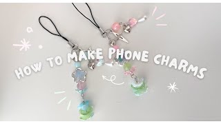 how to make cute beaded phone charms! ⋆౨ৎ˚⟡˖ ࣪