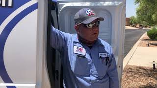 Our HVAC technician summarizes this AC repair service call
