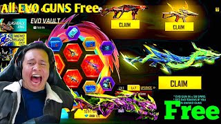 🙄Free Fire New Even All EVO GUNS Free//and tonde gamer Reaction😍//How to Free EVO GUNS#shorts#viral😱
