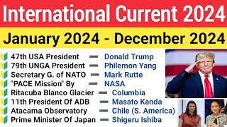| International Current Affairs 2024 | International Appointment Current Affairs 2024 |