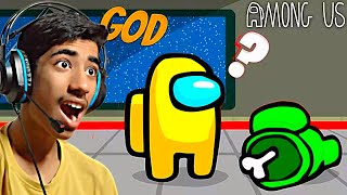 AMONG US FUNNRST GAMEPLAY EVER 😂😱| 200IQ