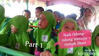 Seru dan unik nya TK B1 TKIT MADANI home visit di Rumah Jihan Naik Odong odong