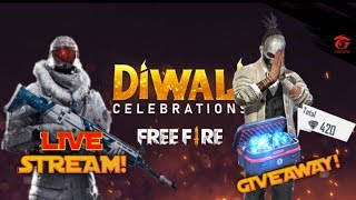 GARENA FREE FIRE LIVE STREAM| Diwali Celebration Giveaway!