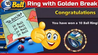10 Ball Golden Break 🥳 Wow Moment in 8 Ball Pool