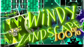 [NEW HARDEST] "Windy Landscape" 100% (with clicks!) | Geometry Dash