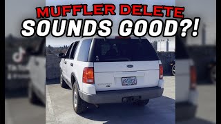 Ford Explorer 4.0 V6 MUFFLER Delete - Exhaust Sound