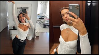 Dua Lipa Debuts Darker Hair on instagram