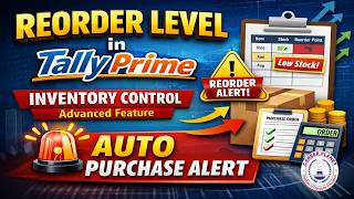 Tally Prime Reorder Levels Tutorial | Complete Order Processing Series
