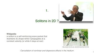 Jean Dalibard - Scale invariance for quantum fluids: solitons and breathers in a 2D gas