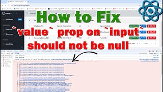How to Fix - Value Prop on Input Should not be Null in React