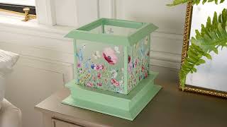 HomeWorx by Slatkin & Co. Garden Party Floral Lantern Luminary on QVC