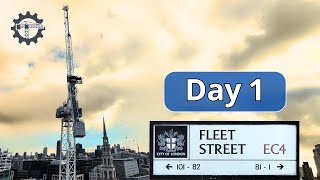 COVERING A CRANE AT FLEET ST | DAY1 #craneoperator #towercranepov