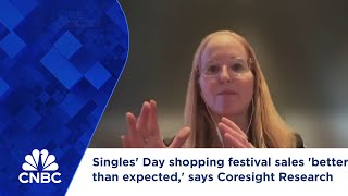 Singles' Day shopping festival sales 'better than expected,' says Coresight Research