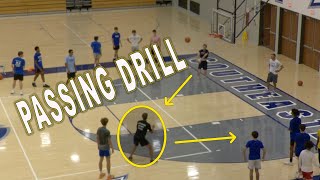 Basketball Passing Drill - 4 Spot Passing