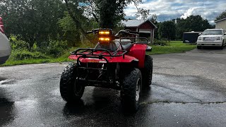 Wiring headlights on a fourtrax 250