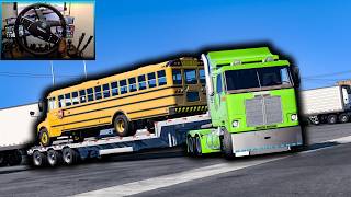 Realistic School Bus Transport in American Truck Simulator