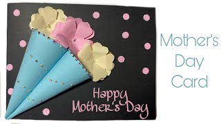 Unique Mothers Day Flowers Card | Greeting Cards Making Ideas Latest Design |