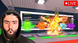 I won a DRAGON in a SECRET lucky block race...