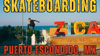 Skateboarding on the Rise in Puerto Escondido, Mexico