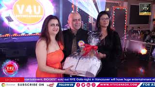 Biggest New Year Party in Vancouver organized on 31st Dec 2023 by V4U Entertainment  @vtvcanada