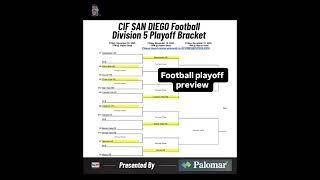 Division 5 CIF San Diego high school football playoff preview
