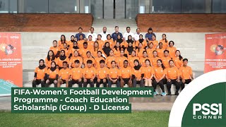 FIFA Women's Football Development Coach Education Scholarships (Groups) Lisensi D