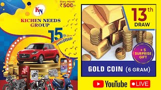 Kitchen Needs Group, Surathkal - 15th Anniversary - 13th Draw : Gold Coin ( 6 gram )